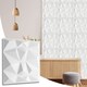 image 1 of NOVECRAFTO Decorative 3D Wall Panels (50cm x 50cm) 3D Diamond Shape PVC Cladding Panel