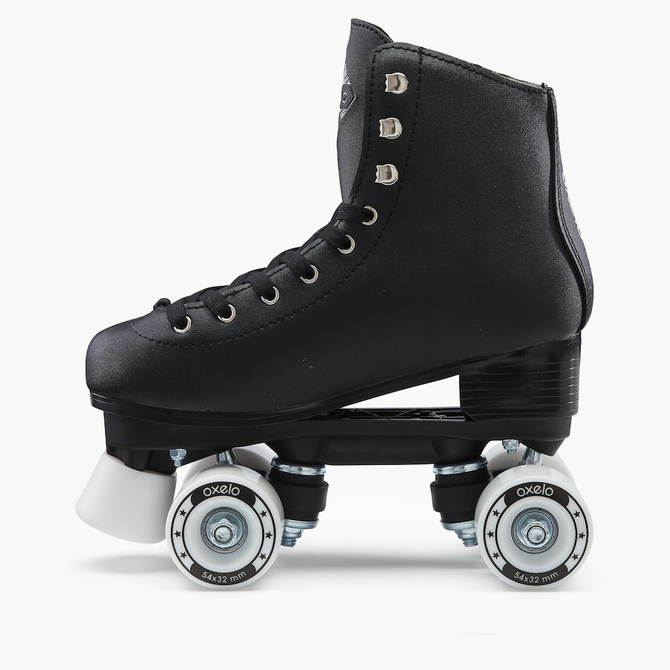 image 1 of Decathlon Kid's & Adult Roller Skates Black - 100 Series