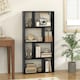 image 5 of COSTWAY 5-Tier Geometric Bookshelf Bookcase Organizer Black Black