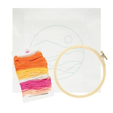Portico Designs Flawsome Abstract Sunset Embroidery Kit