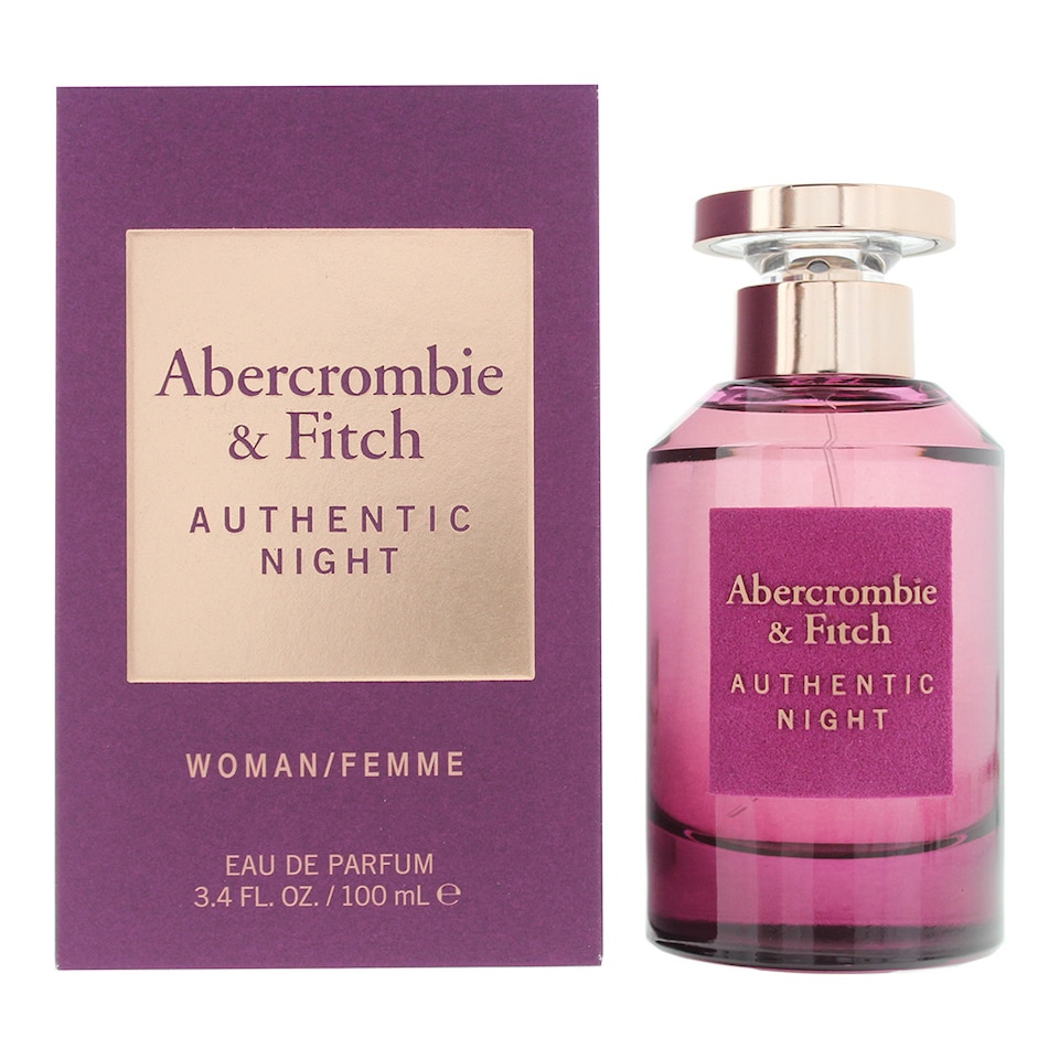image 1 of Abercrombie & Fitch Authentic Night Eau de Parfum 100ml Spray For Her