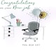 image 1 of On Your New Job Congratulations Card