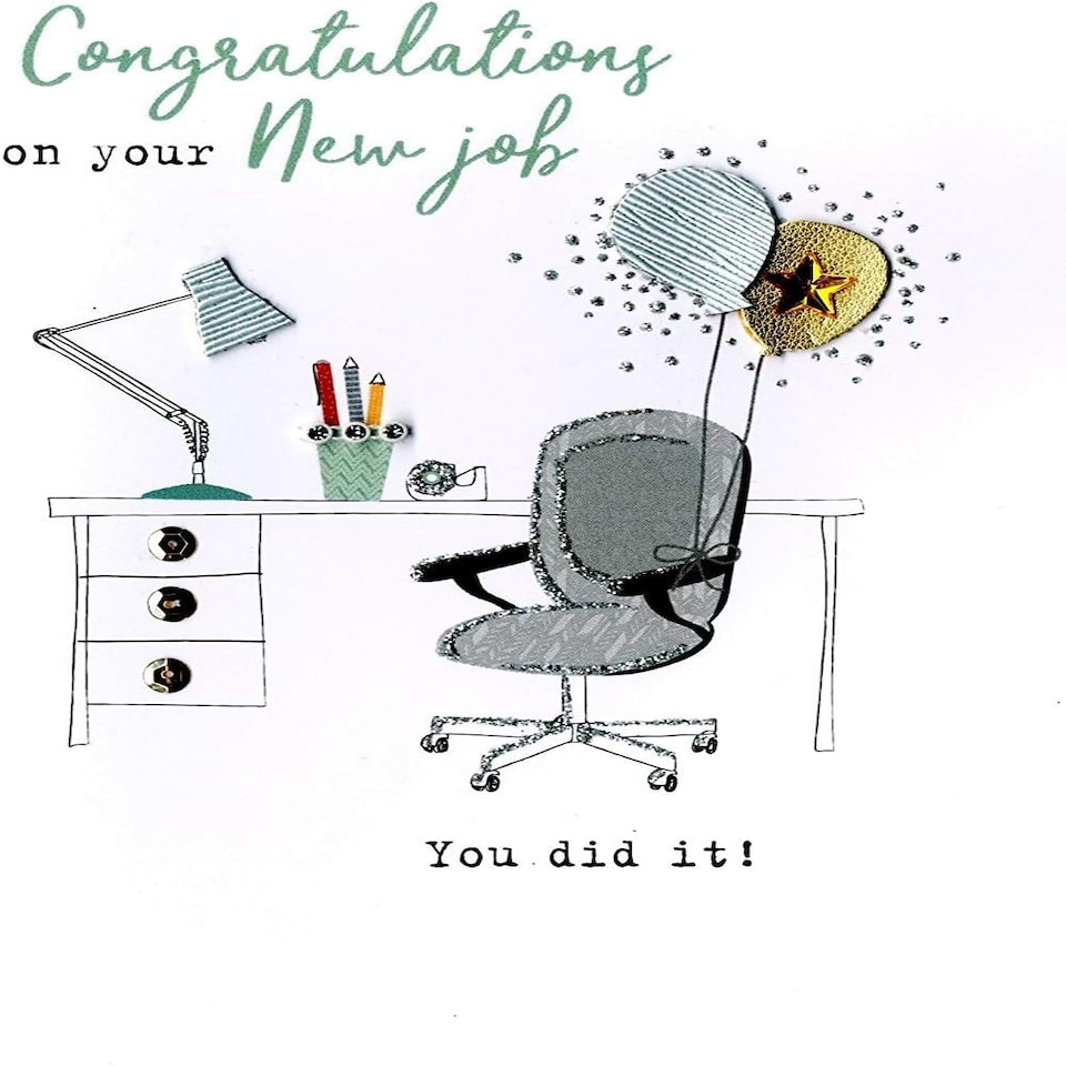 image 1 of On Your New Job Congratulations Card