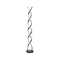 ValueLights Infinity Black Double Twist Integrated LED Floor Lamp | Black