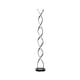 image 1 of ValueLights Infinity Black Double Twist Integrated LED Floor Lamp | Black