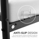image 4 of Single Bed Frame Metal Rounded Headboard Easy Assembly Under Bed Base Storage Space