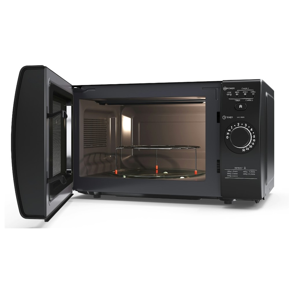 image 1 of SHARP YC-GG02U-B 700W Microwave Oven with 1000W Grill- Black