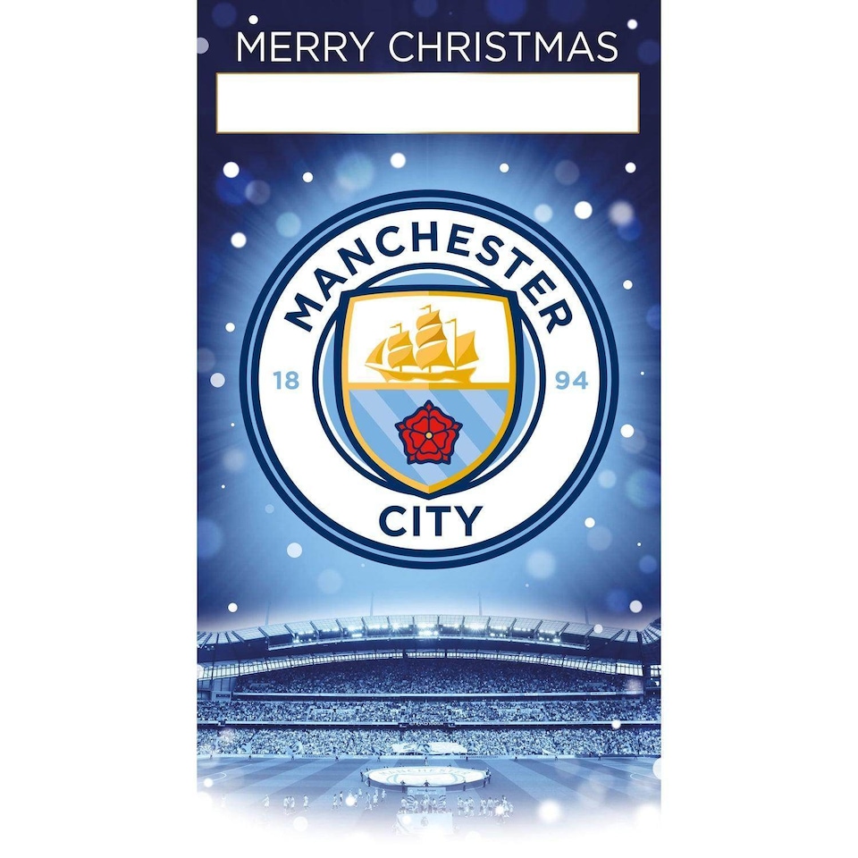 image 1 of Manchester City FC Any Name Christmas Card