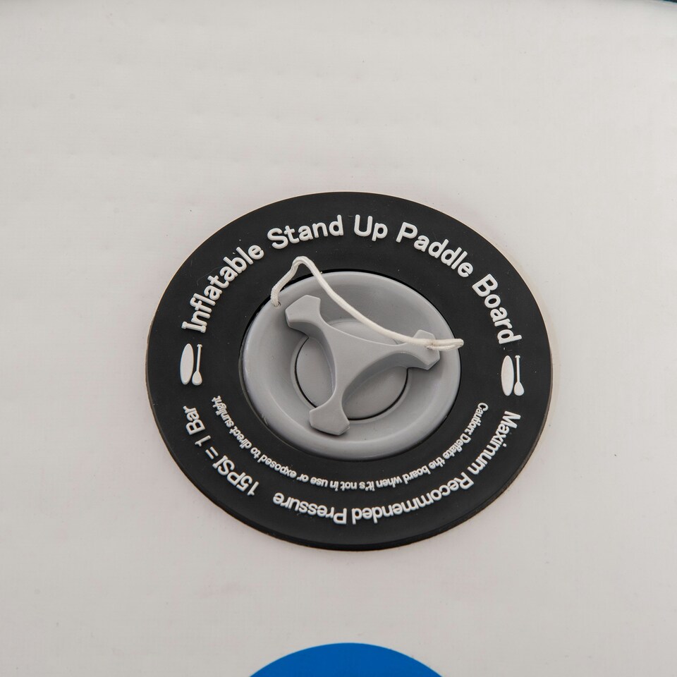 image 1 of Outsunny 10Ft Inflatable Non-Slip Paddle Stand Up Board w/ Adjustable Paddle White