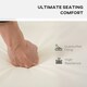 image 4 of Outsunny 3PCs Rattan Garden Seat Cushions Pads for Patio Furniture, Grey 