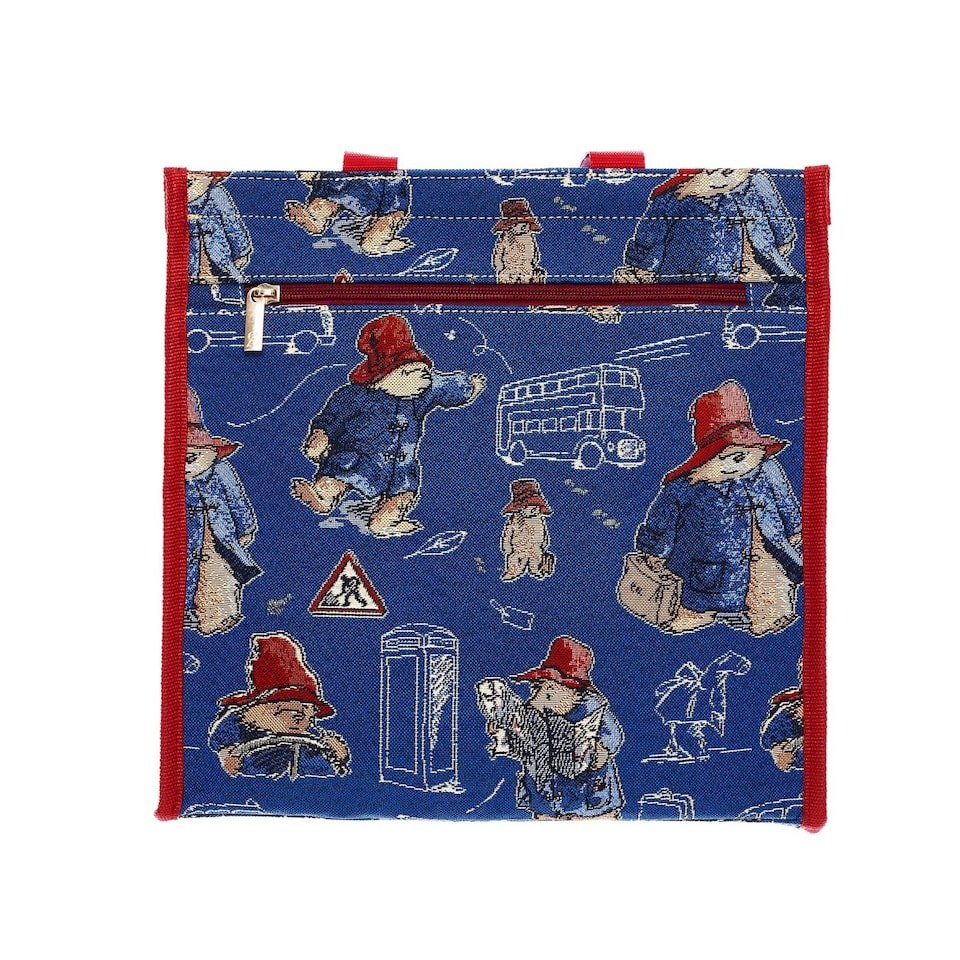 image 1 of Signare Tapestry Paddington Bear Shopper Bag Blue