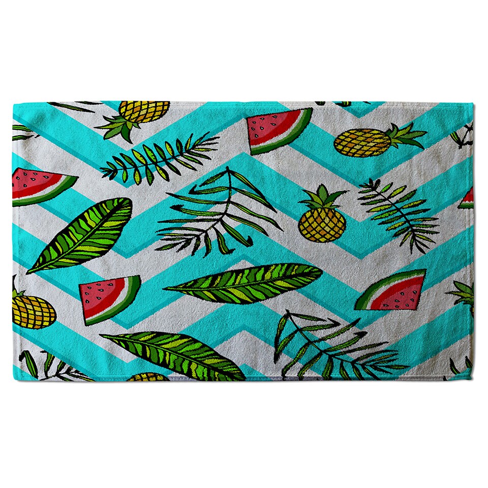 image 1 of Pineapple & Watermelon Soft Bath Towel | Multi