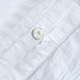 image 4 of Homescapes White Cotton Stripe Cot Bed Duvet Cover Set 330 Thread Count White | One Size