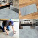 image 8 of NOVECRAFTO Vinyl Floor Tiles Self Adhesive – 12x24in Peel and Stick Waterproof Rectangular Flooring for Kitchen & Bathroom – Grey White Marble Effect Grey | 5.57 sqm
