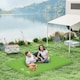 image 7 of Outsunny Portable Inflatable Camping Bed with Double Mattress Green Green | One Size