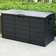 image 7 of Gr8 Garden Black 300L Plastic Storage Box Garden Outdoor Shed Utility Cushion Chest Truck