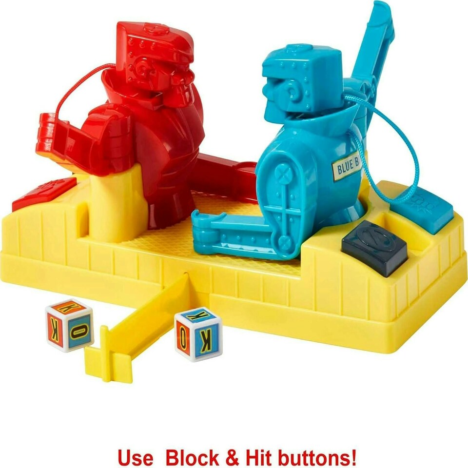 image 1 of Rock Em Sock Em Robots Knock or Block Edition Boxing Game