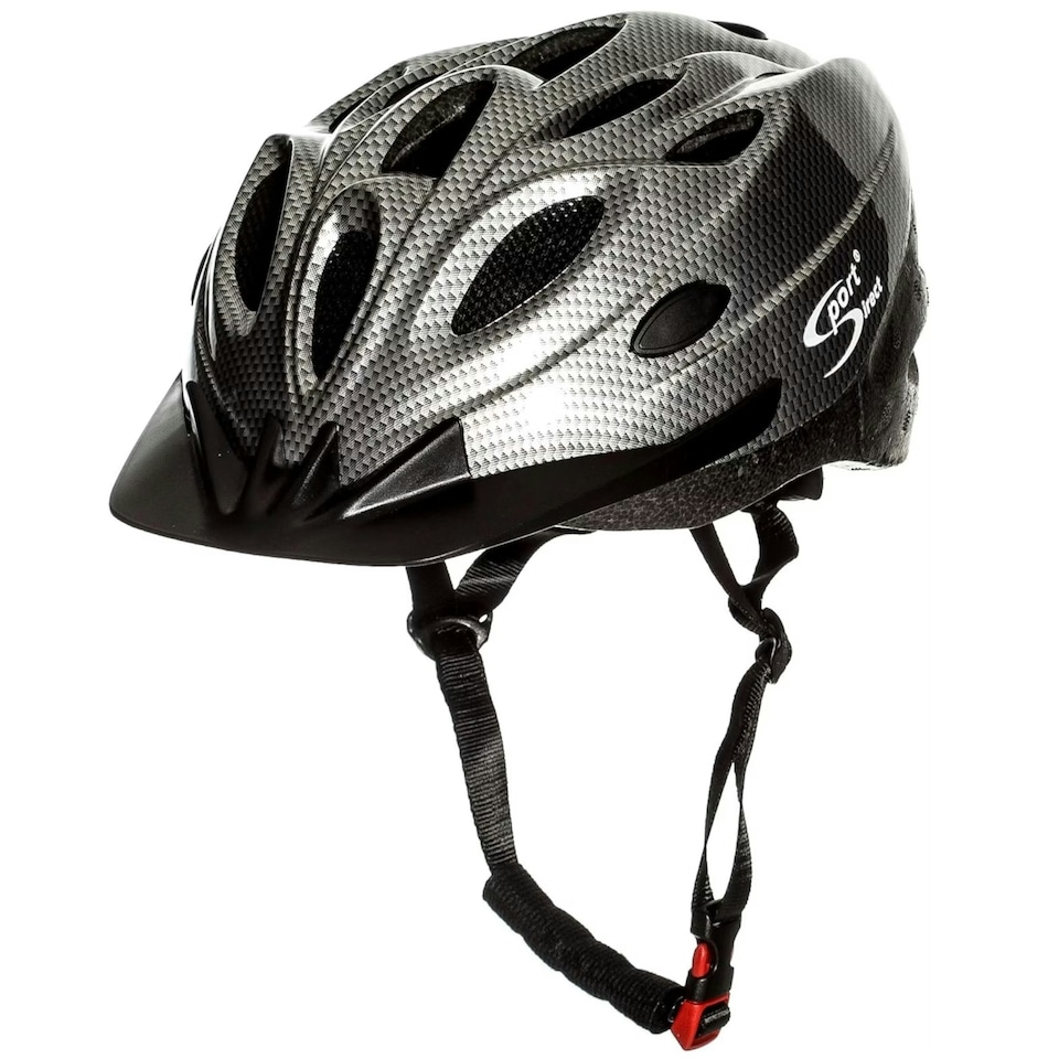 image 1 of Sport Direct 18 Vent MTB Bike Adult Helmet 58-61cm Graphite Crash Guarantee* | Silver | L