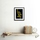 image 2 of Let Your Light Shine Quote Yellow Extended Line 9x7" Black Framed Wall Art Print