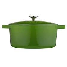 Cooks Professional Casserole Dish 26cm – Ovenproof Pan with Lid | Green | Green