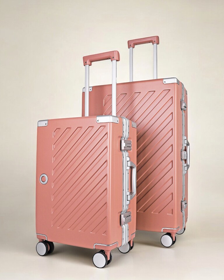image 1 of Zipperless Suitcase Set, PC Hard Shell, Small & Medium, TSA Lock