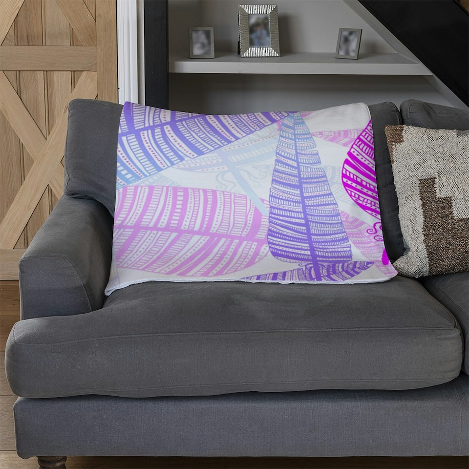image 1 of Purple Feathers (Blanket)