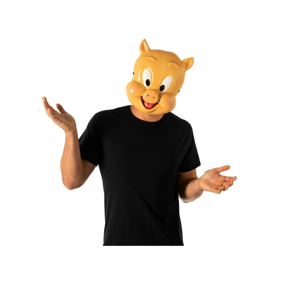 image 1 of Looney Tunes Porky Pig 1/2 Mask - Brown - One Size