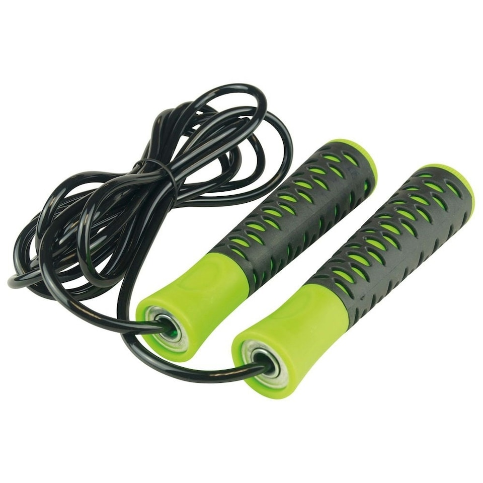 image 1 of Urban Fitness Skipping Rope - Black/Green - 2.8m