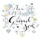 image 2 of New Baby Boy Grandson Greeting Card Handmade Second Nature Just To Say