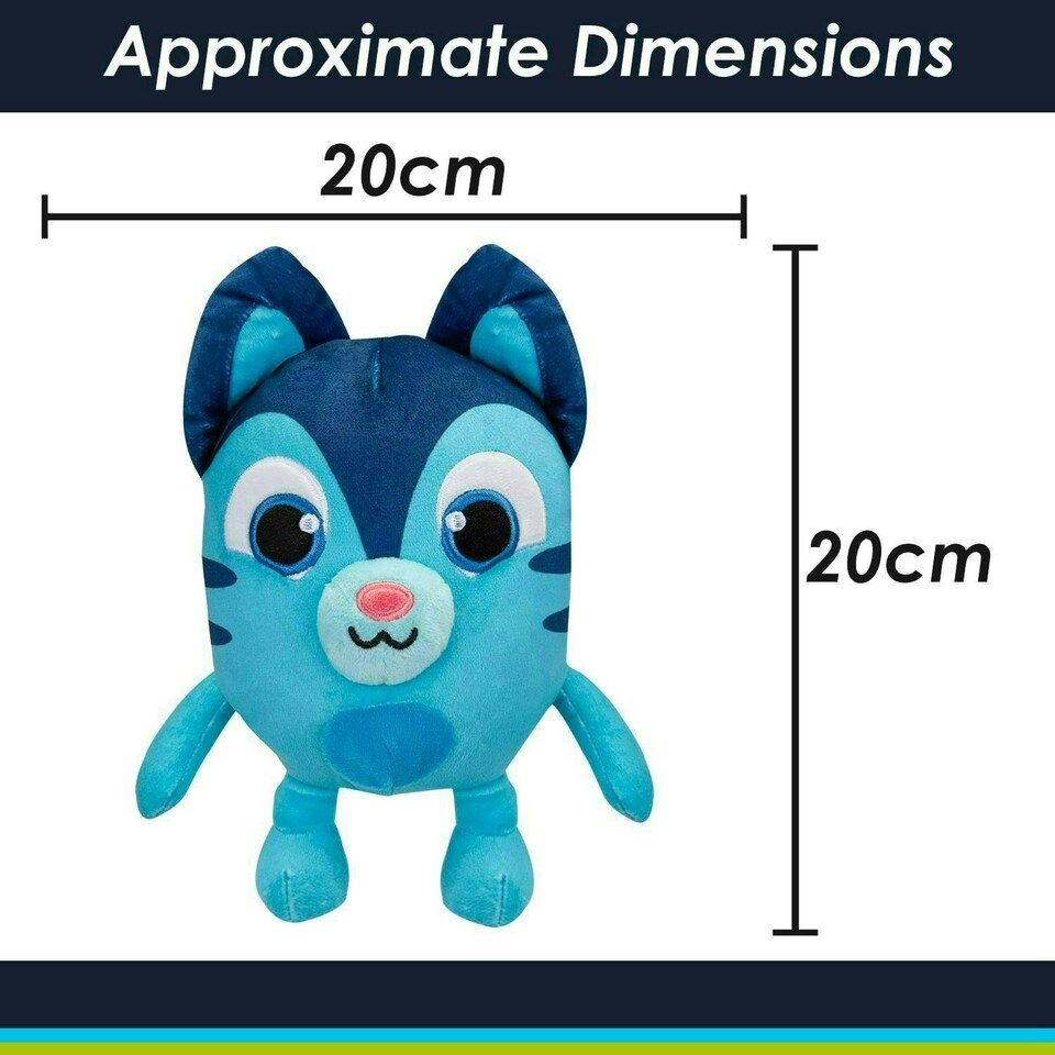 image 1 of Jet Pinata Smashlings Soft Toy Cute Plushie Huggable Cuddly 20cm Blue
