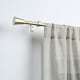 image 2 of OHS Extendable Metal Finial Trumpet Ends Wall Mounted Rod Fittings Curtain Pole - Brass | Gold | Brass