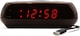 image 3 of Acctim Miramar Digital Alarm Clock USB Mains Powered with Battery Backup Red LED Bedside Alarm Clock