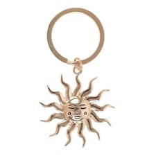 Something Different Sun Keyring - Gold - One Size