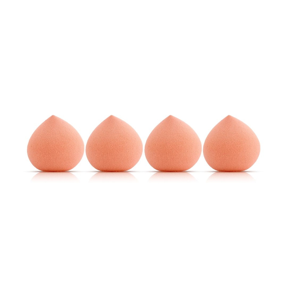 image 1 of SMUG Marshmallow Makeup Sponges - Set of 4 with Reusable Storage Tube