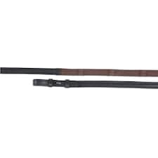 Aviemore Softy Leather Horse Rubber Reins - Havana - 48in x 0.63in