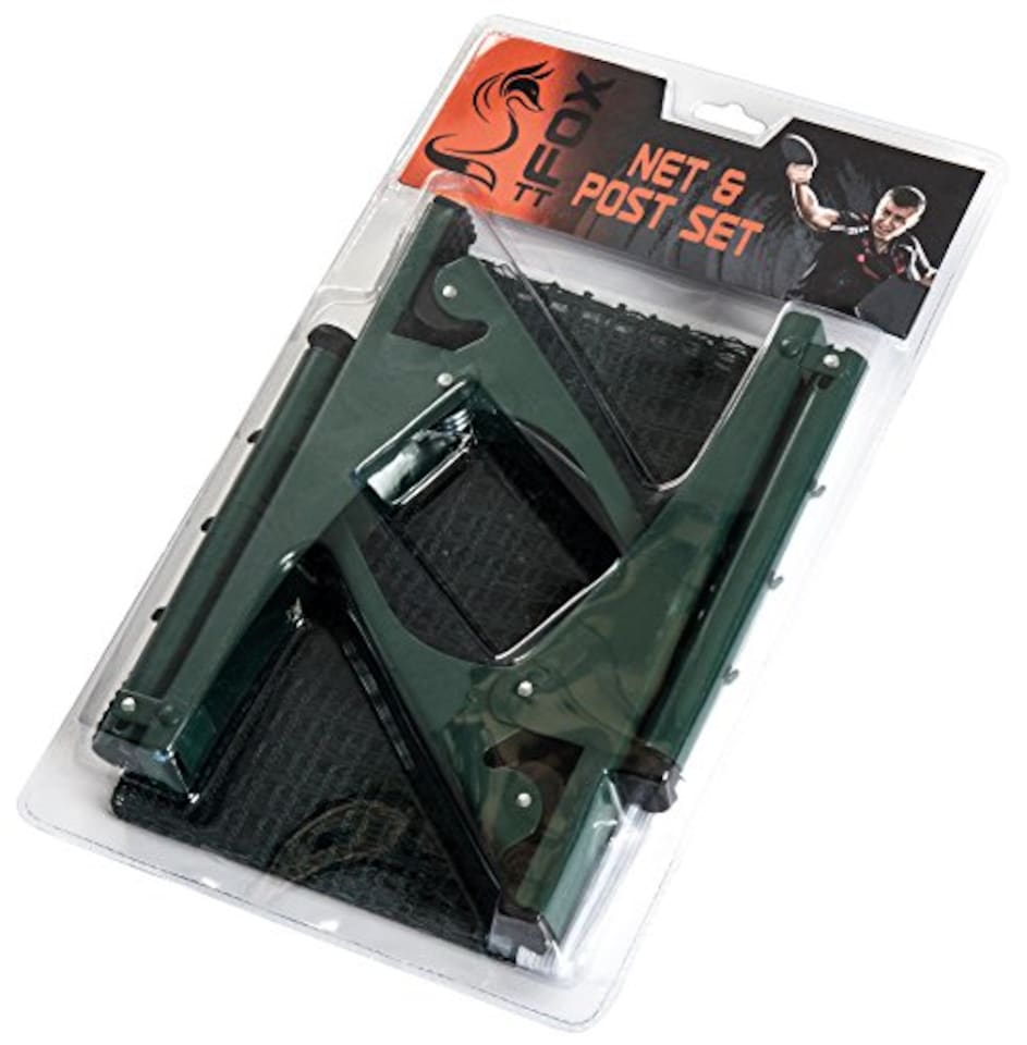 image 1 of Fox Tt Clip-Ont Table Tennis Net And Post - Green, One Size, Ftt200