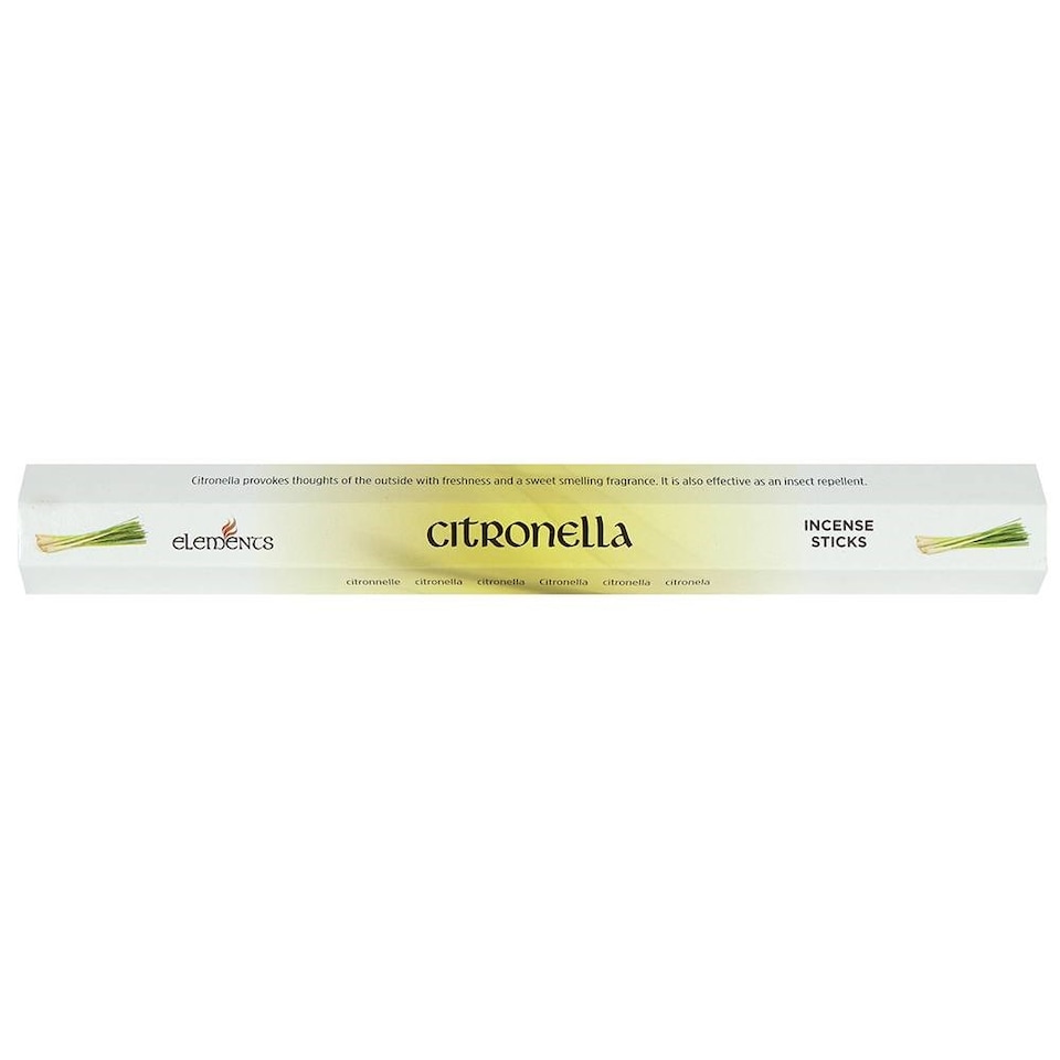 image 1 of Elements Citronella Incense Sticks (Box Of 6 Packs) | White | White/Green | One Size | 1