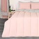 image 4 of OHS Coverless Reversible 10.5 Tog Duvet And Pillowcase Bedding Set, King - Blush Pink/Grey