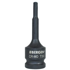 T30 x 78mm 1/2" Drive Extra Long Impact Torx / Star Male Socket Bergen