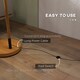 image 6 of HOMCOM Modern Floor Lamps for Living Room with Rotating Lampshade, Standing Lamp for Bedroom, LED Bulb Included, Brown