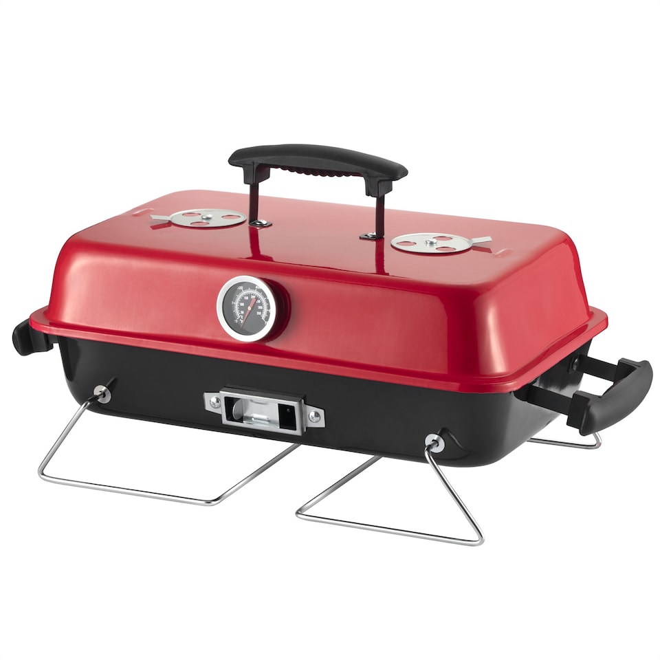 image 1 of KCT Table Top Portable BBQ with Tool Set, Charcoal Grill for Camping, Picnics, Festivals & Fishing