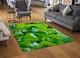 image 2 of Green Leaf Background Abstract Of Nature Designer Rug | Multi