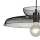 image 3 of First Choice Lighting Cassidy Two Tier Black Mesh Ceiling Pendant Light Black