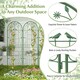image 6 of COSTWAY 2 Pack Garden Trellis Galvanized Steel Fence Barrier