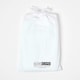 image 5 of Homescapes White Cotton Stripe Cot Bed Fitted Sheets 330 Thread Count, 2 Pack | White | One Size