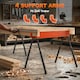 image 7 of HOMCOM Saw Horses Twin Pack, Sawhorses with Height Adjustable Legs, Orange