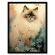 image 1 of Ragdoll Cat Pastel Colour Animal Portrait Black Framed Wall Art Print A4