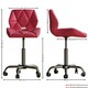 image 3 of Vida Designs Geo Office Chair Computer Desk Table Chair, Pink