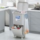 image 2 of Living and Home Double-Layer Three-Compartment Waste Bin with Wheels