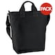 image 1 of Bagbase Canvas Daybag / Hold & Strap Shopping Bag (15 Litres) (Pack of 2) - Black - One Size Black